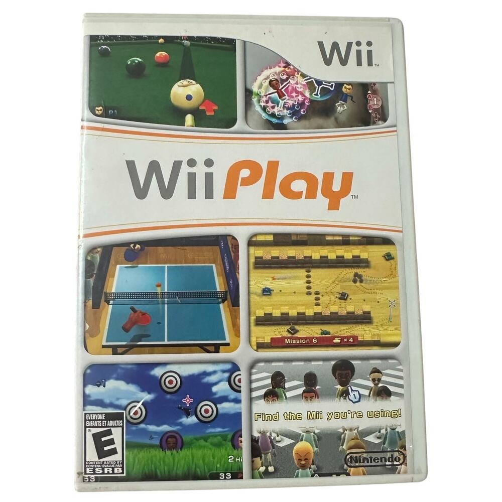 Wii Play Nintendo Video Game Simulation CIB 2007 Complete Untested Gaming Gamer
